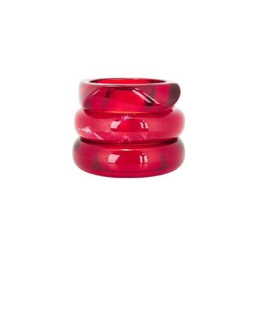Luv Aj Red The Formentera Bangle Set