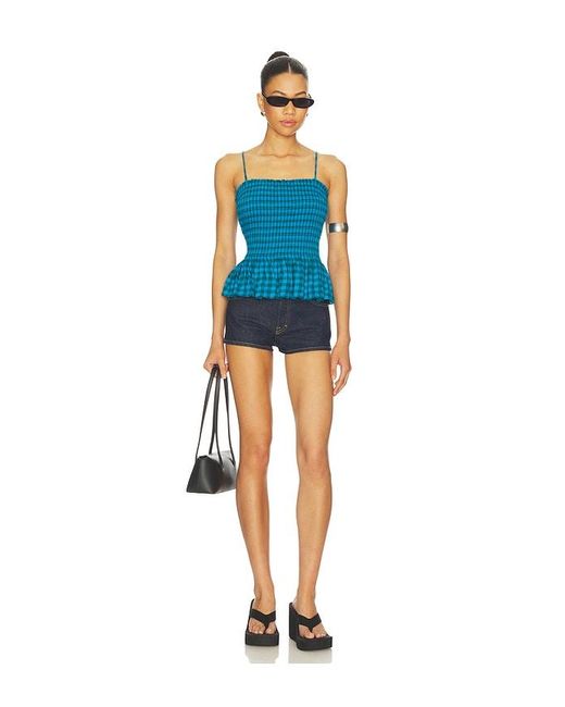 Free People Blue Sundance Tank