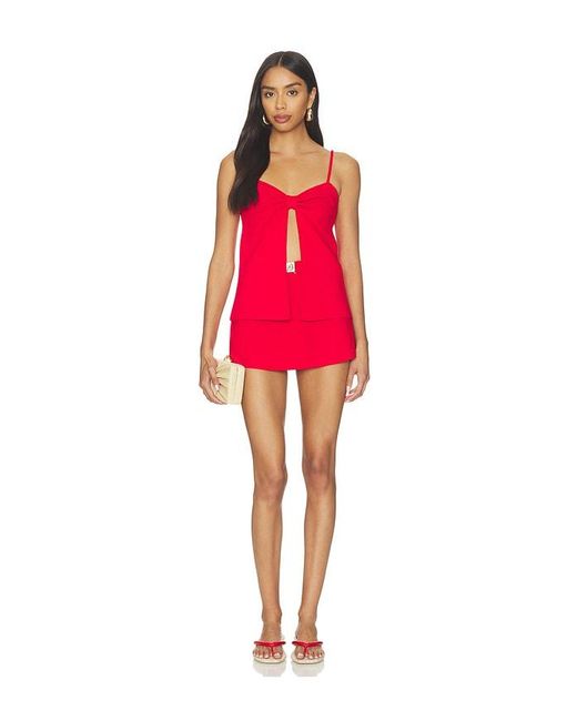 Cult Gaia Red Lennon Top