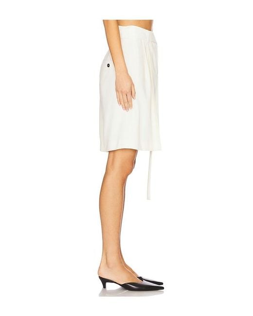 Rohe White Tailored Shorts With Belt