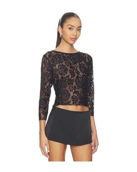 Bella Venice Black The Camille Lace Top