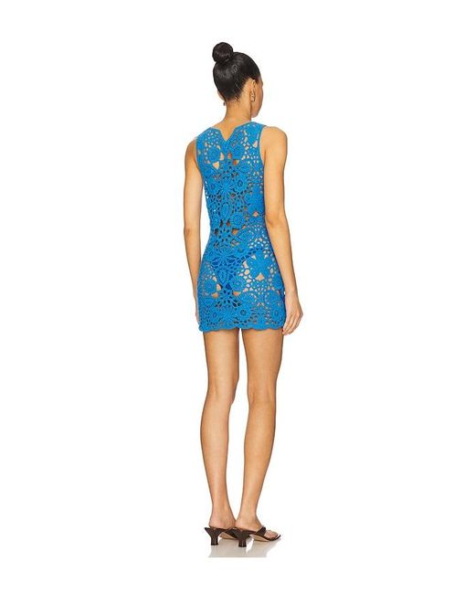 SNDY'S Blue Tala Mini Dress