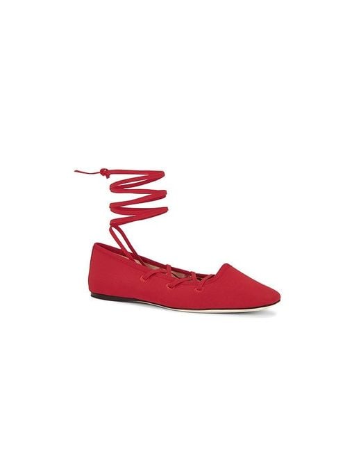 Loeffler Randall Louisa バレーフラット Red