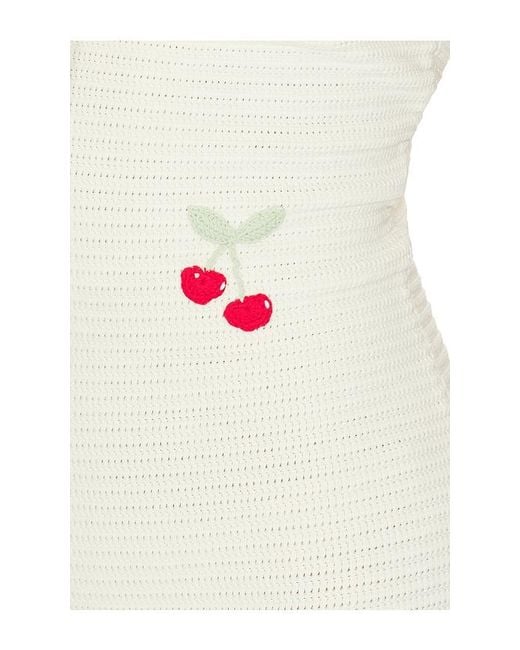 LoveShackFancy White Yelena Dress