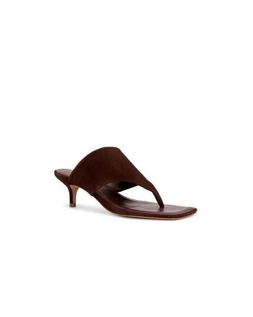 SCHUTZ SHOES Brown Sage Mid Stiletto Sandal