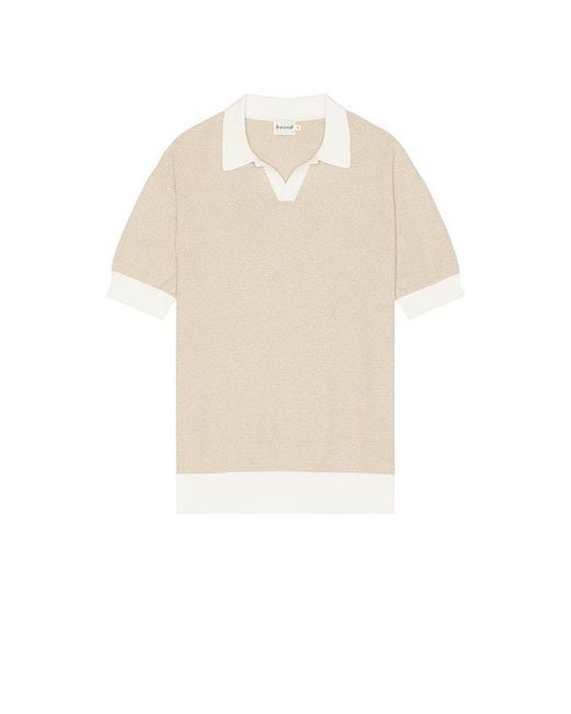 BOUND Natural Texture Knit Polo for men