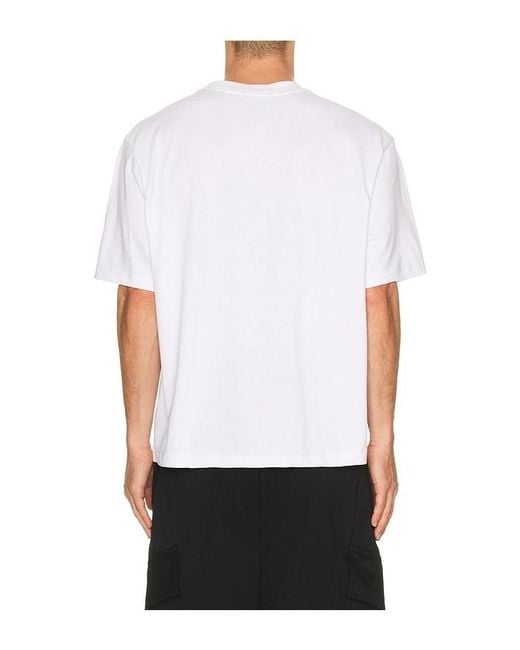 Von Dutch White Short Sleeve Boxy Crop Tee for men