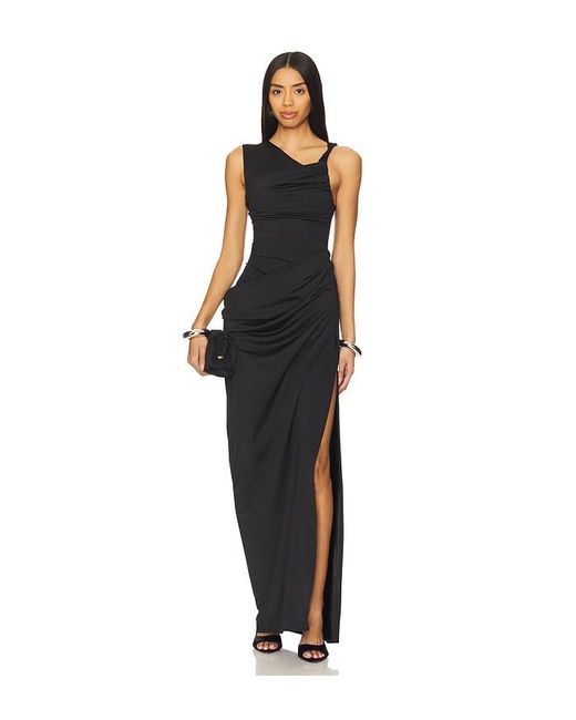 Lovers + Friends Black Athena Gown