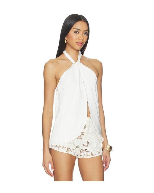 superdown White Samantha Halter Top