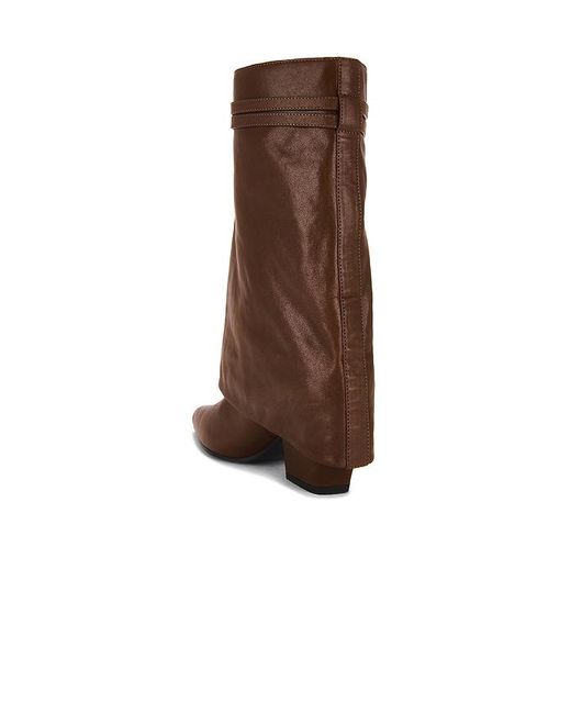 Lola Cruz Brown Mid Calf Boot