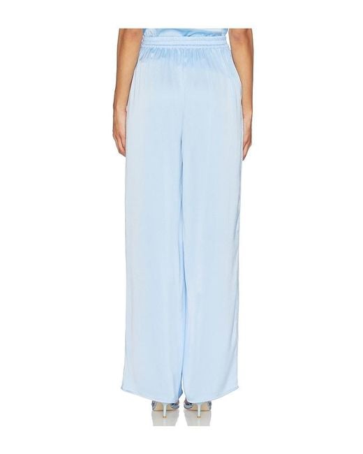Generation Love Blue Kelela Hammered Satin Pants