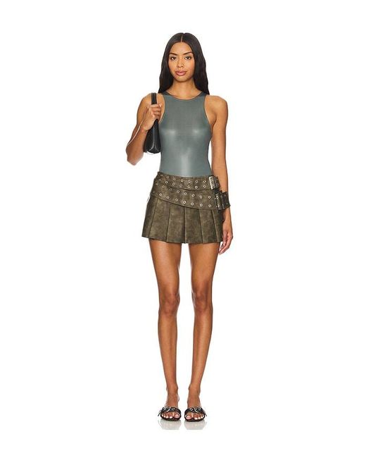 WeWoreWhat Brown Muscle Tank