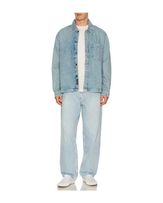 Rag & Bone Blue Astor Overshirt for men