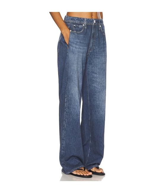 Rag & Bone Blue Miramar Terry Wide Leg Jeans