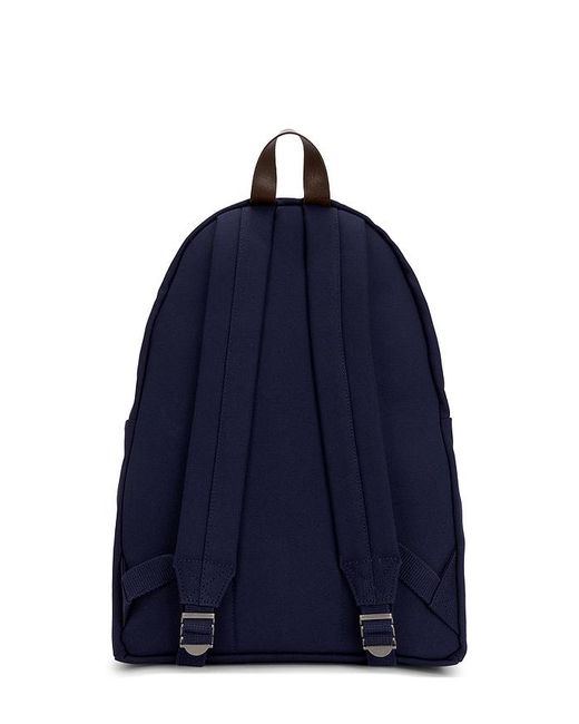 Polo Ralph Lauren Blue Canvas & Leather Novelty Polo Society Bear Large Backpack for men