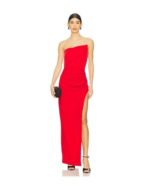 Nbd Red Ilda Maxi Dress