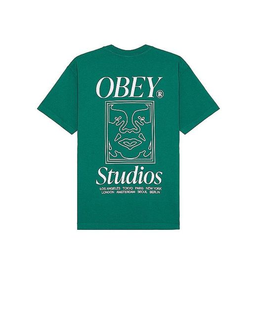 Obey Green Studios Icon Tee for men