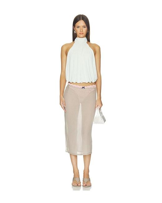 Misha White The Sash Jersey Top