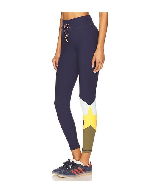 The Upside Blue Starburst 25In Midi Pant