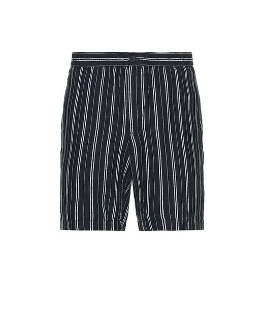 Vince Black Mesa Stripe Beach Shorts for men