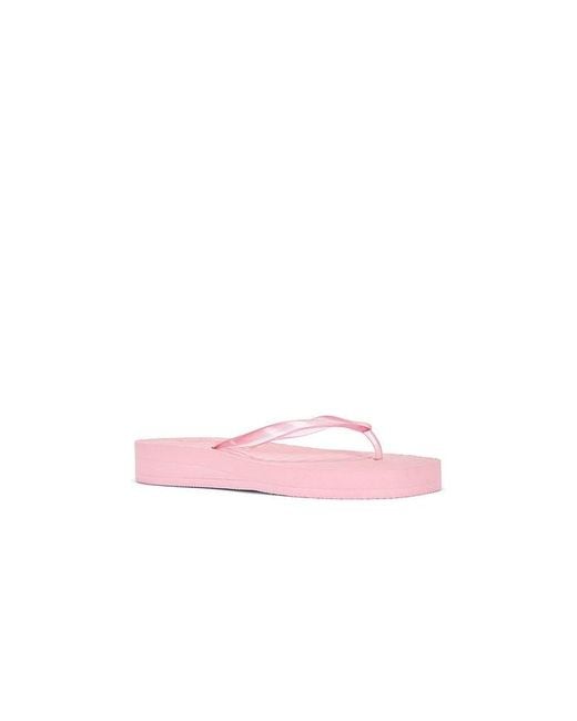 Sleeper Pink Tapered Platform Flip Flop