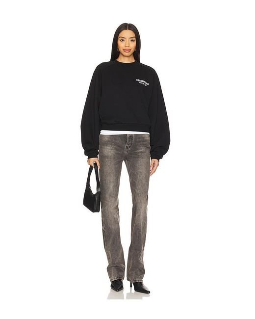 Fear Of God Gray High Waisted Fitted Leg Jeans