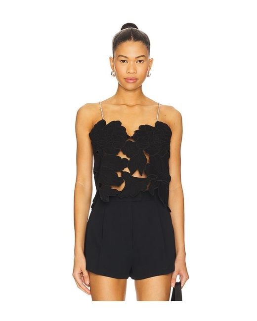 AllSaints Black Flora Top