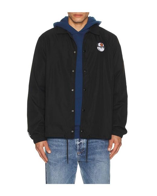 Malbon Golf Black X Santa Cruz Coaches Jacket for men