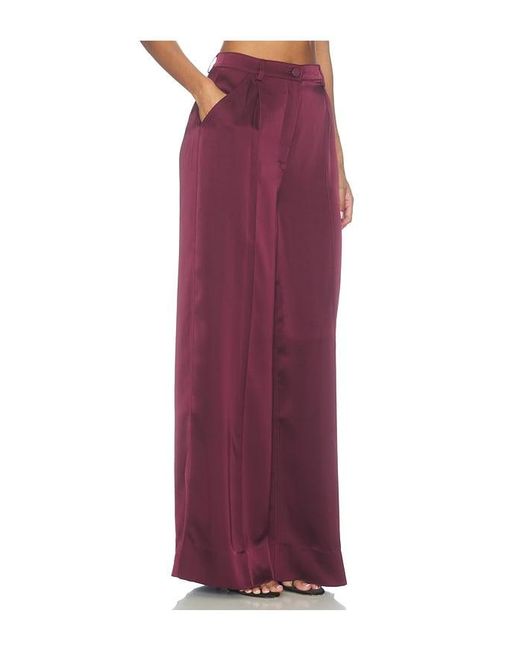 AMUR Purple Marley Satin Pant