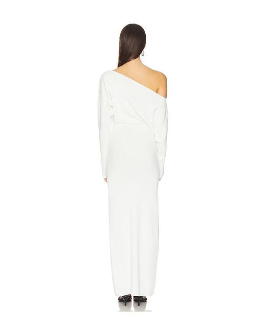 WeWoreWhat White Off Shoulder Sweater Midi Dress