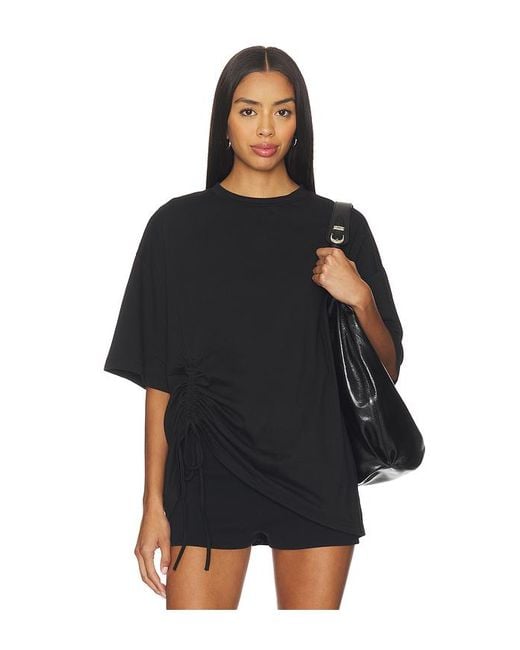 superdown Black Piper Ruched Top