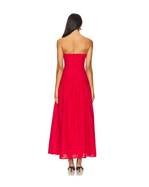 SNDY'S Red Stella Maxi Dress