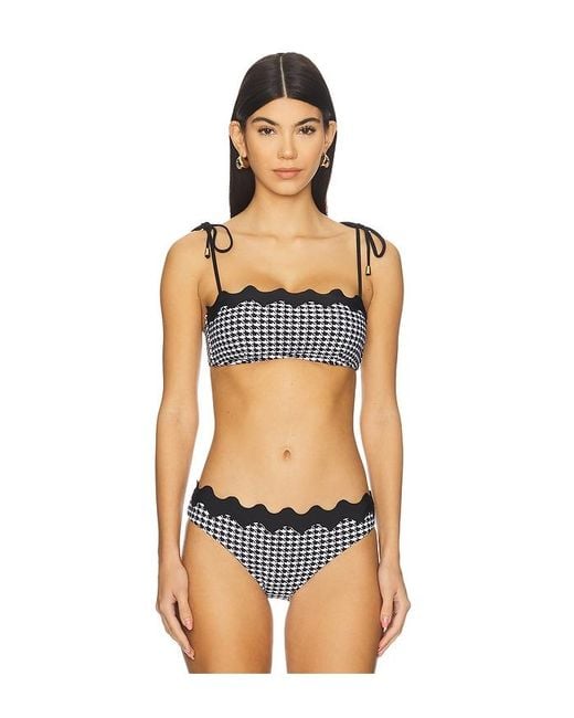 Seafolly Orange Ric Rac Bustier Bandeau Bikini Top