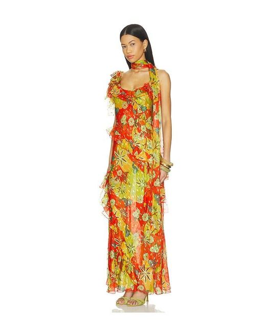 Siedres Orange Monica Dress