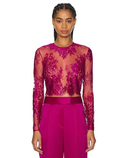 The Sei Red SHIRT LACE