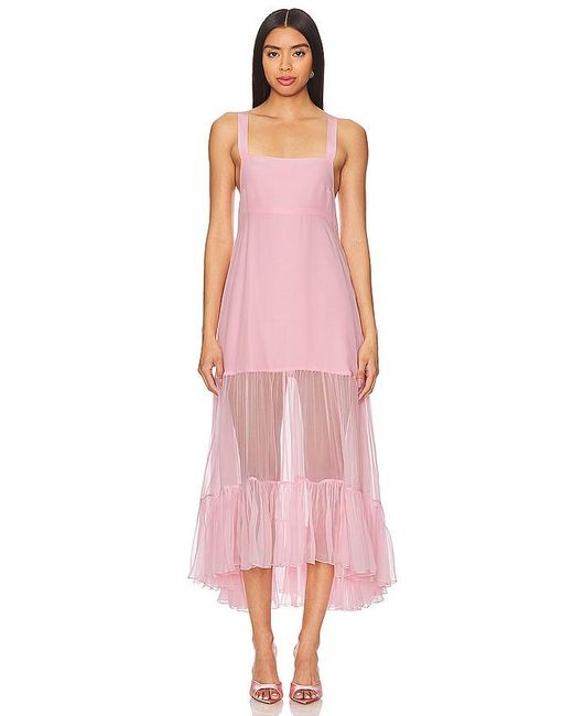 Azeeza Pink Bellevue Midi Dress