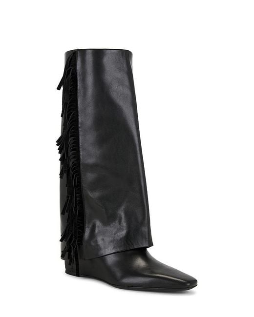 Jonathan Simkhai Black Quinn Fringe Boot