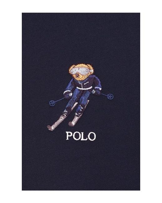Polo Ralph Lauren Blue Novelty Active Bear Hoodie for men