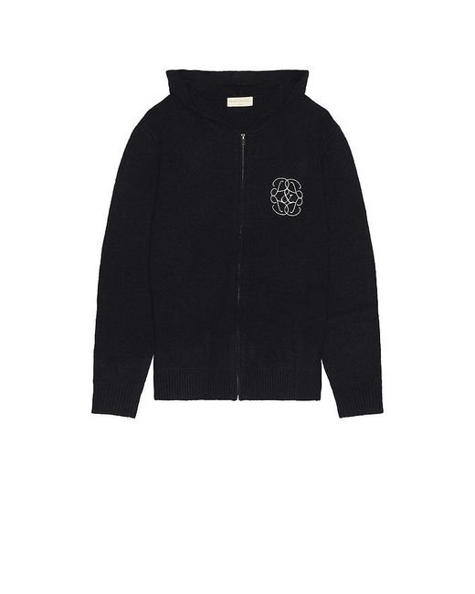 Museum of Peace & Quiet Black Symbol Mohair Zip-Up Hoodie for men