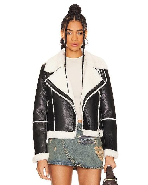 superdown Black Genna Zip Up Jacket