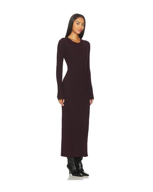 Helmut Lang Open Back Rib Dress Blue