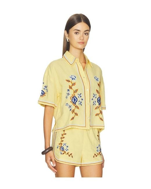 Cleobella Yellow Wynona Top