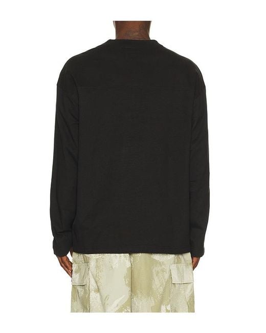 Obey Black Long Sleeve Football Jersey for men