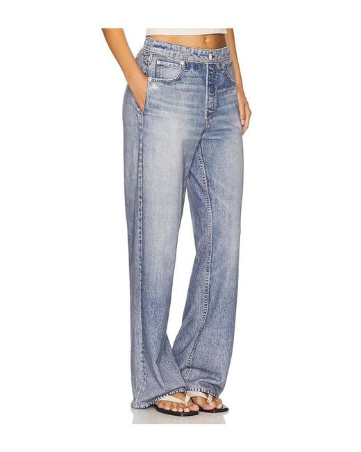 Rag & Bone Blue Rb Miramar Terry Wide Leg Jeans
