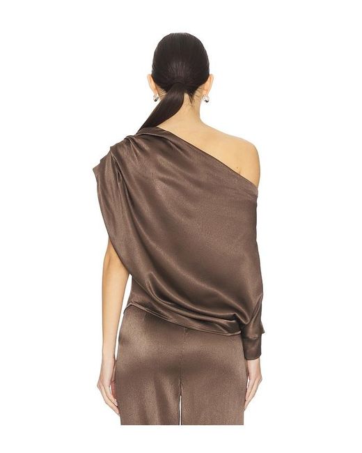 NonChalant Label Brown Kenzie Top