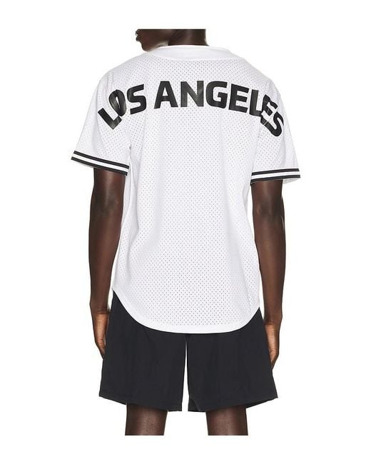 Mitchell & Ness Nba Los Angeles Lakers Monochrome Mesh Shirt in White für Herren