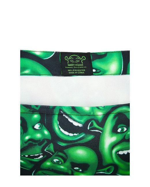 Market Green X Shrek Over Print Tote Bag for men