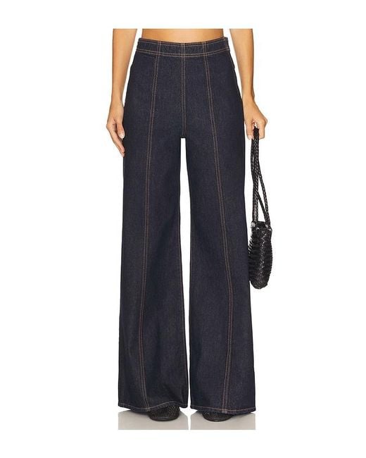 Ulla Johnson Blue Bianca Wide Leg