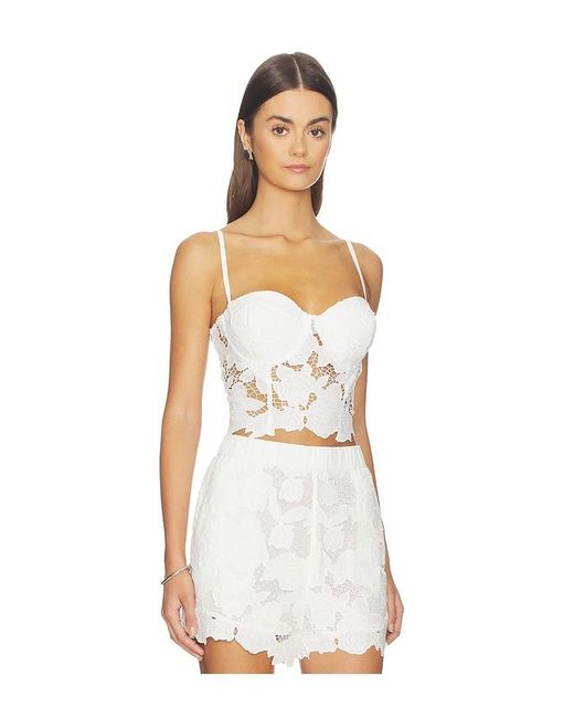 L'Agence White Sonya Bralette