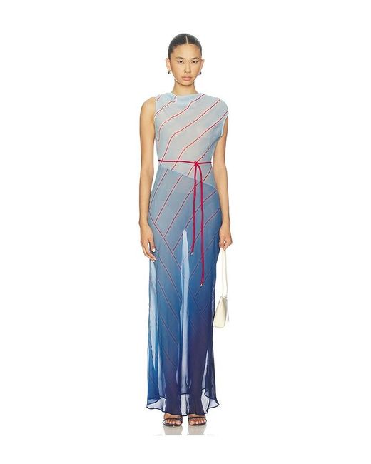 ROAME. Women's Blue Capri Maxi Dress